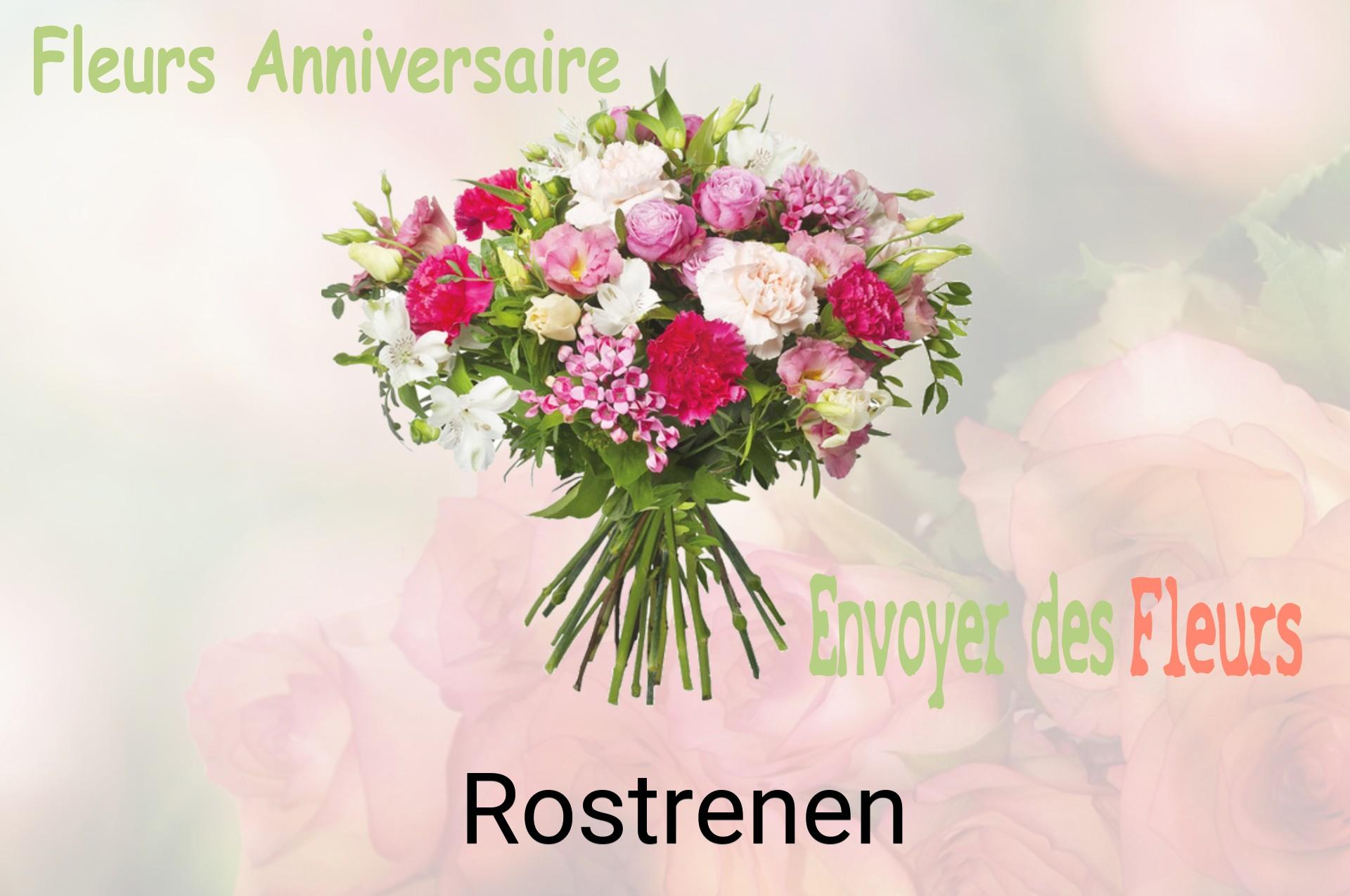 Bouquet de fleurs d’anniversaire livré à Rostrenen
