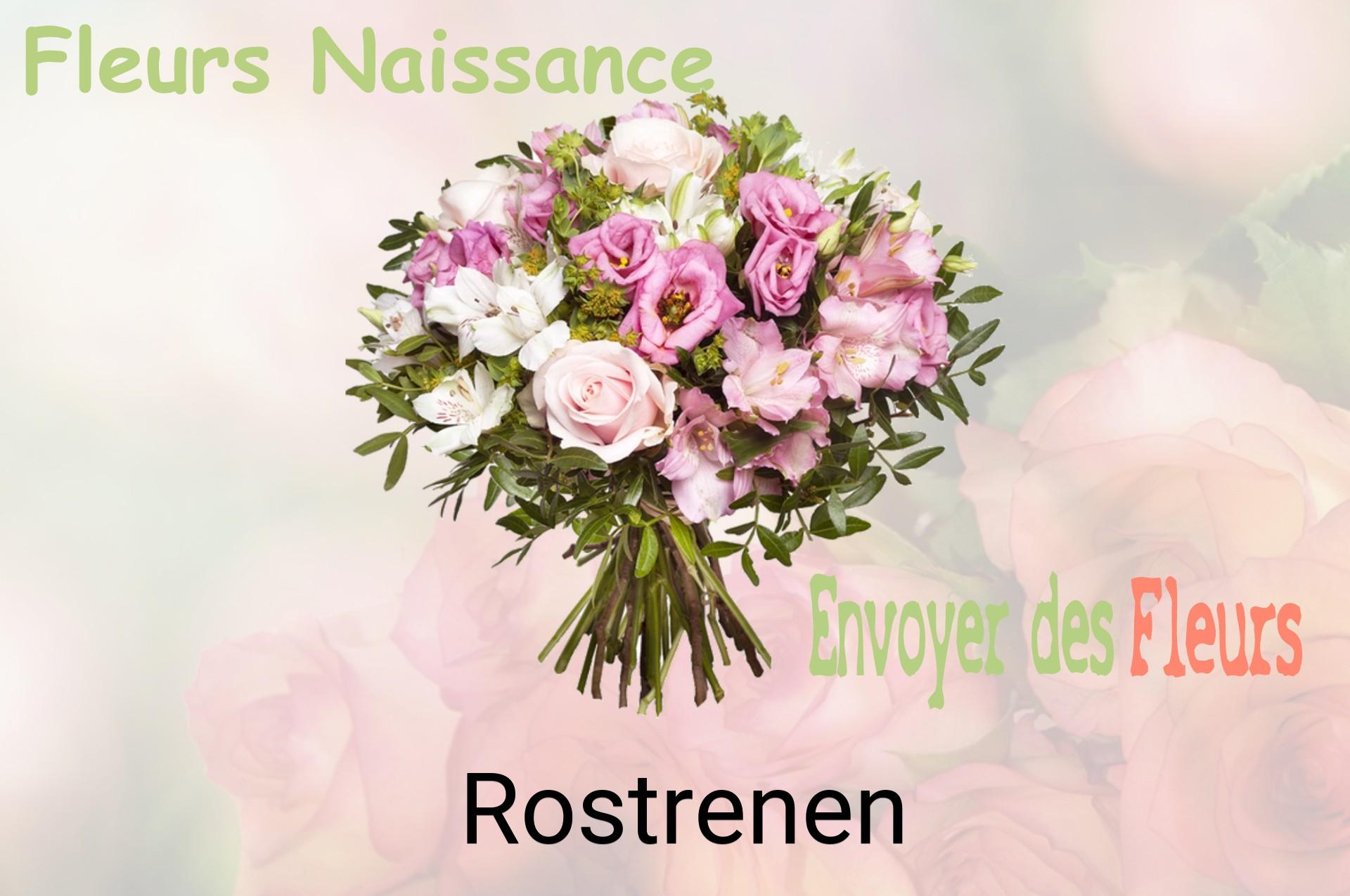 Bouquet de fleurs de naissance livré à Rostrenen